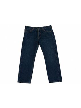 Levi Strauss Men's Dark Wash Straight Jeans W36 L30 Classic Five Pocket Denim